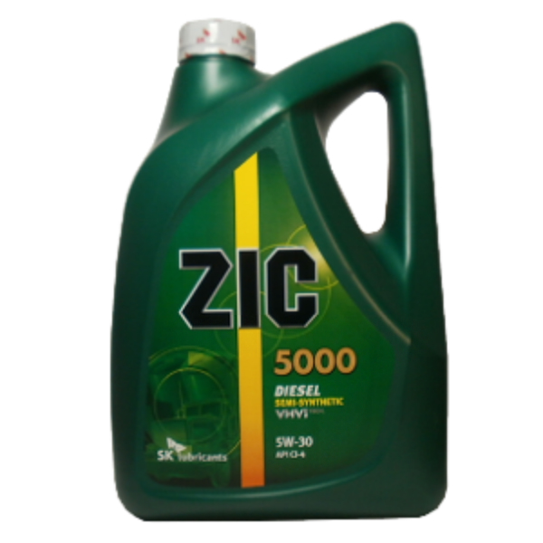 Моторное масло Zic 5000 5w30 полусинтетическое (6 л)
